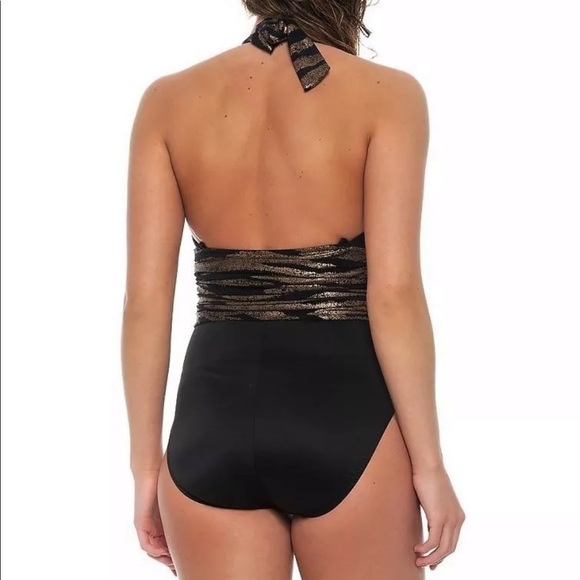 MAGICSUIT by Miraclesuit Shine On Halter Swimsuit - Picture 2 of 5